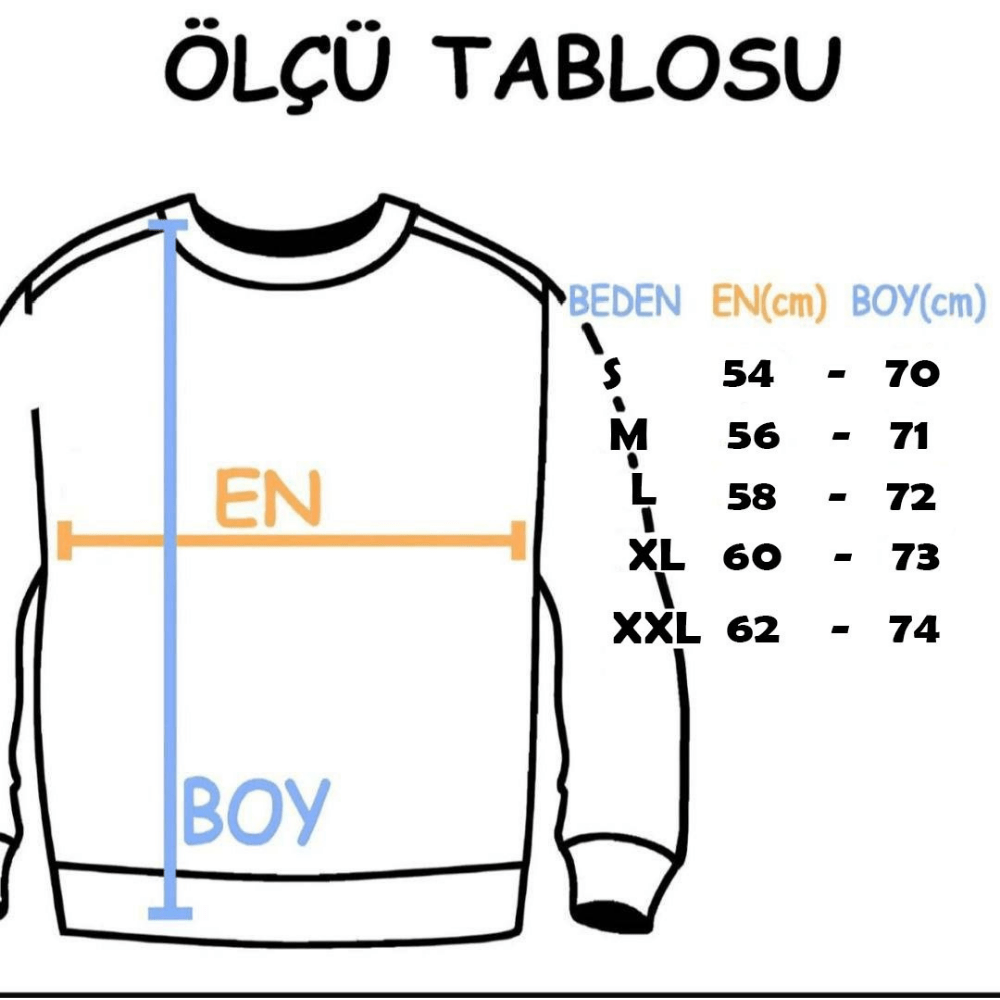 Papatya Desenli Sweatshirt - Vera Wear Print