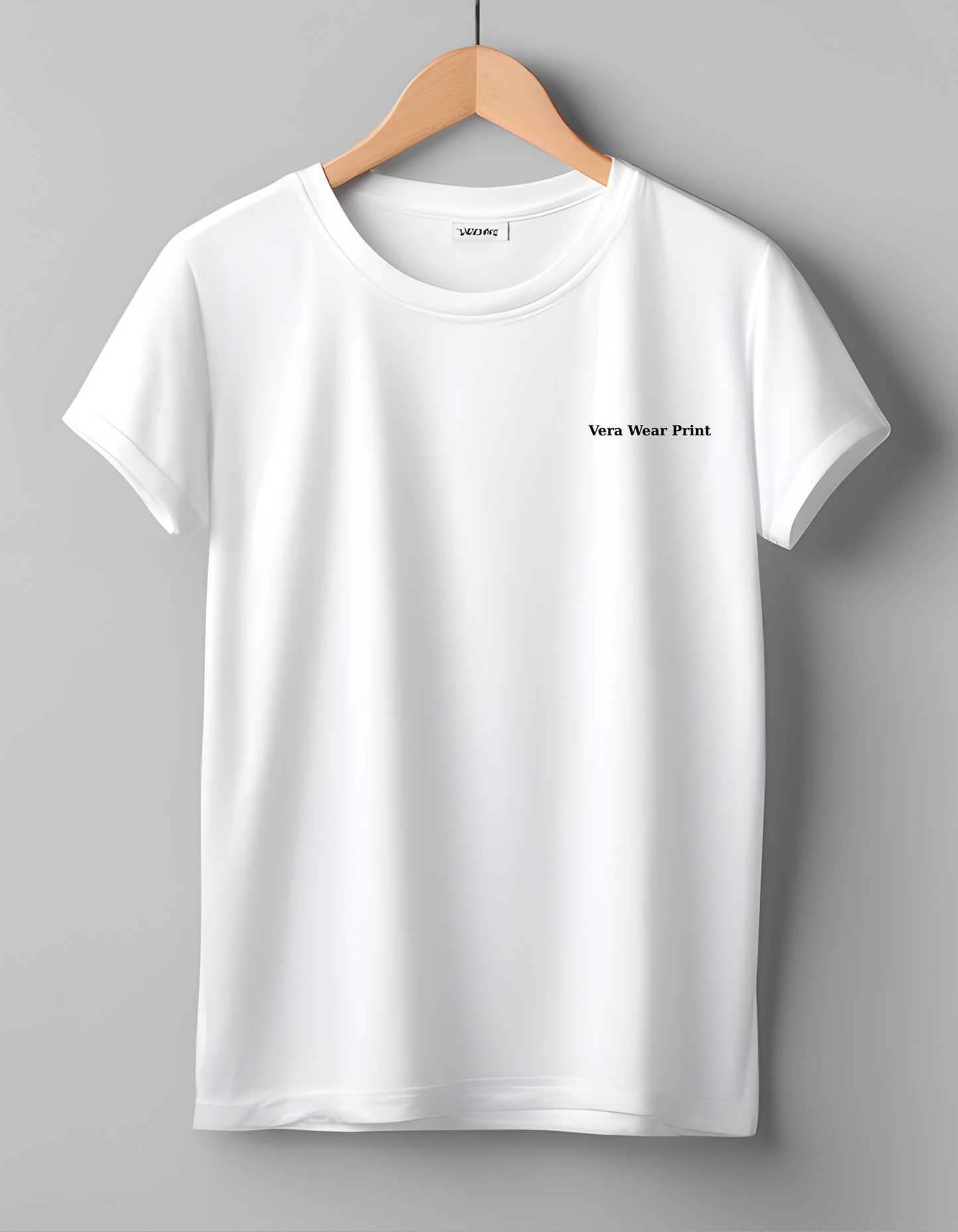 Vera Wera Print Logolu Unisex T-Shirt - Marka Tasarım Pamuklu Basic Tişört