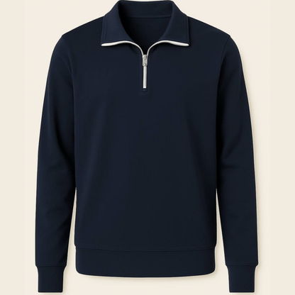 Kompakt Penye Yarım Fermuarlı Sweatshirt - Vera Wear Print