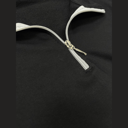 Kompakt Penye Yarım Fermuarlı Sweatshirt - Vera Wear Print