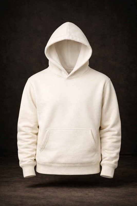 Red Floral Skull – Sanatsal Grafik Baskılı Ekru Hoodie - Vera Wear Print