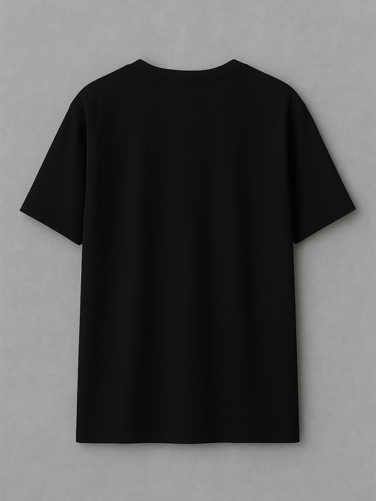 Siyah Papatya Buketi Baskılı T-Shirt - Minimalist Çiçek Tasarımlı Pamuklu Tişört - Vera Wear Print